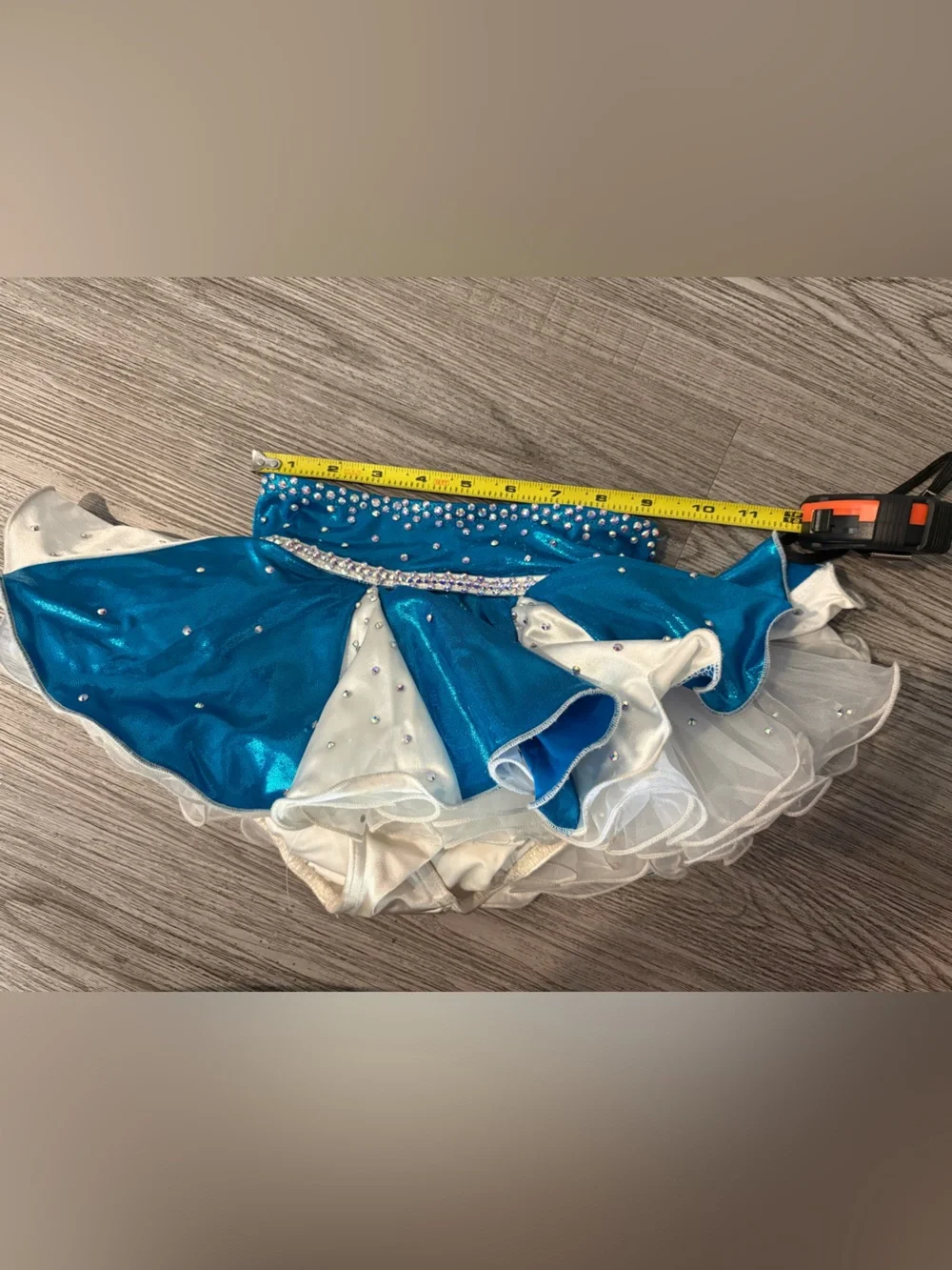 Blue and White Star Dance Costume Set for Kids